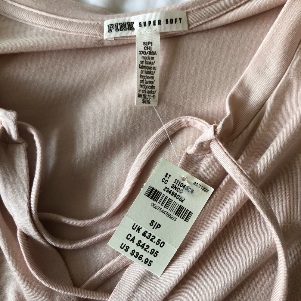 HP!🎉 NWOT 3/4 Sleeve Lace Up Tee - Picture 3 of 6